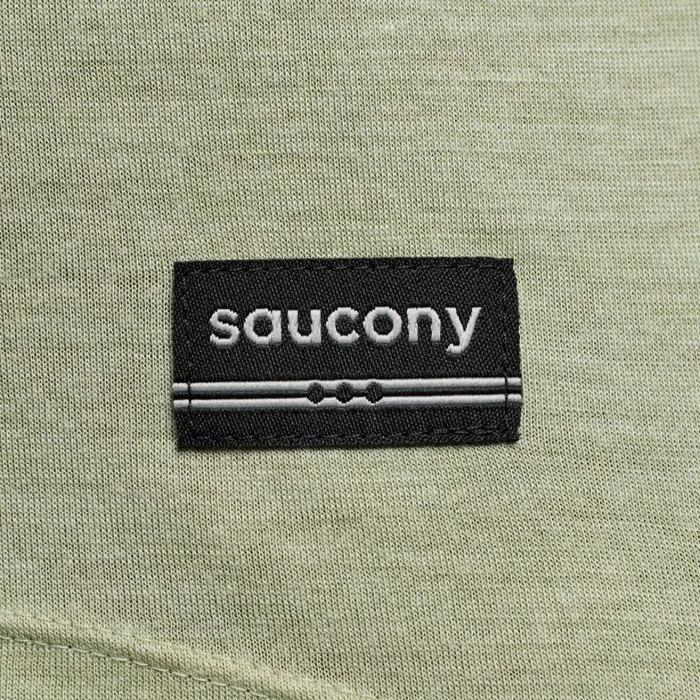 Saucony Tops Women Peregrine Merino Long Sleeve Sage Heather