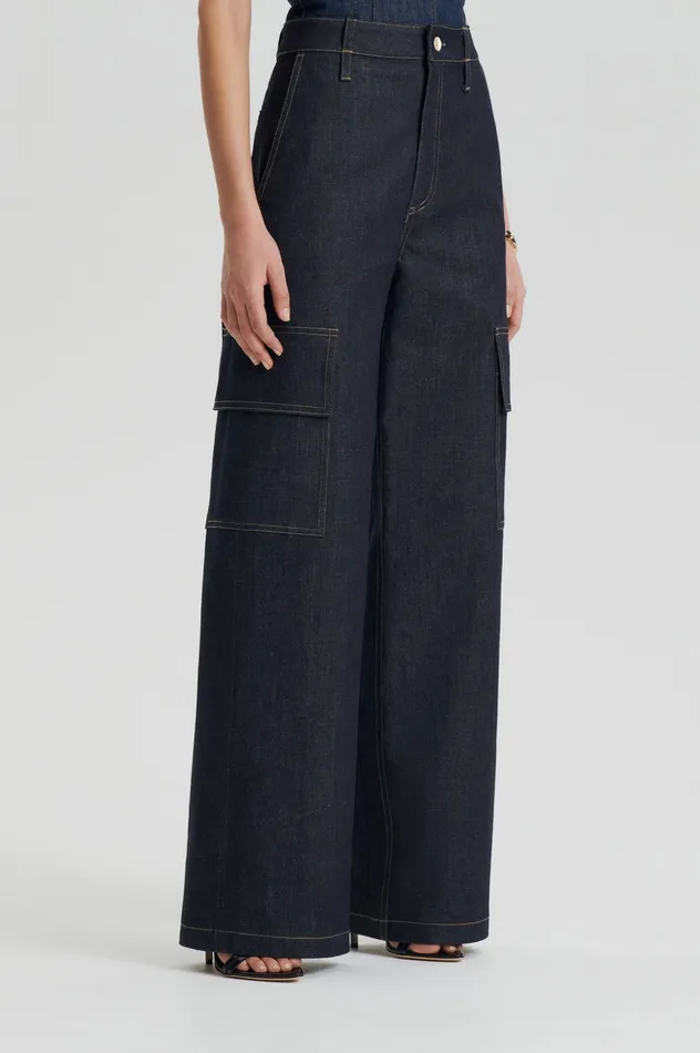 Scanlan Theodore Denim Women DENIM CARGO JEAN INDIGO 1275