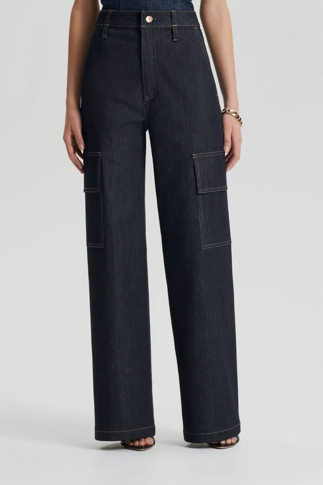 Scanlan Theodore Denim Women DENIM CARGO JEAN INDIGO 1275