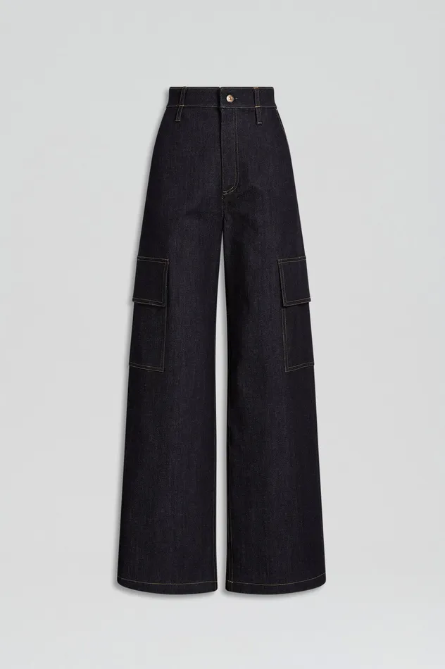 Scanlan Theodore Denim Women DENIM CARGO JEAN INDIGO 1275
