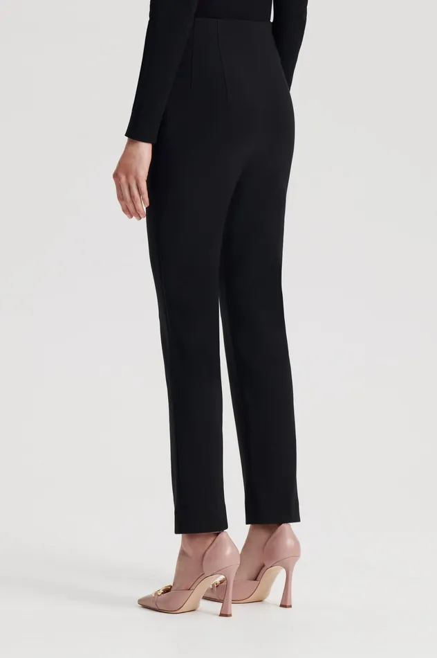 Scanlan Theodore ITALIAN HIGHWAIST SLIM TROUSER BLACK Women Trousers