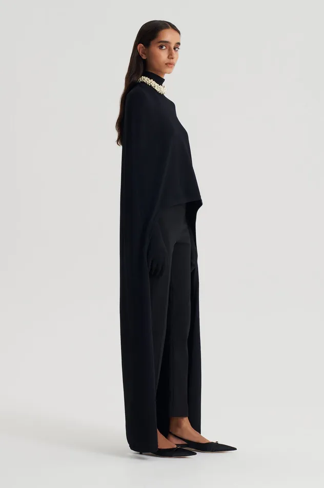 Scanlan Theodore ITALIAN HIGHWAIST SLIM TROUSER BLACK Women Trousers