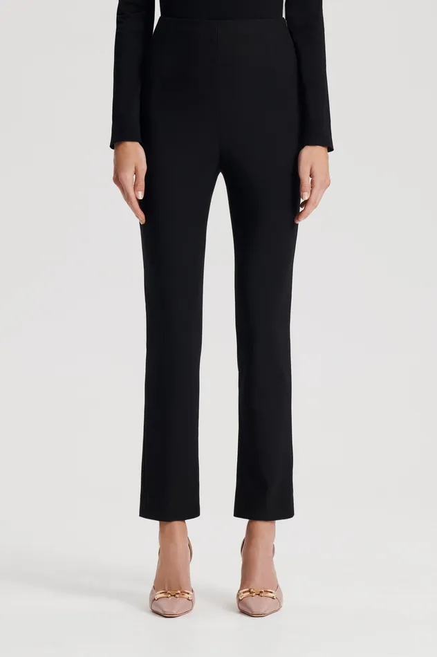 Scanlan Theodore ITALIAN HIGHWAIST SLIM TROUSER BLACK Women Trousers