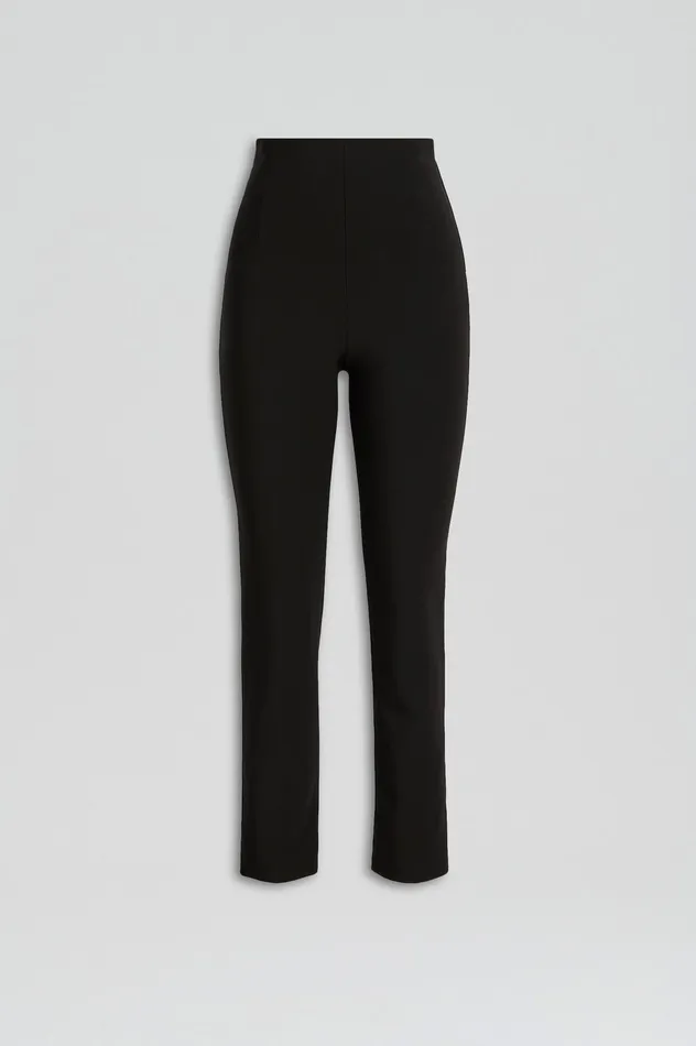 Scanlan Theodore ITALIAN HIGHWAIST SLIM TROUSER BLACK Women Trousers