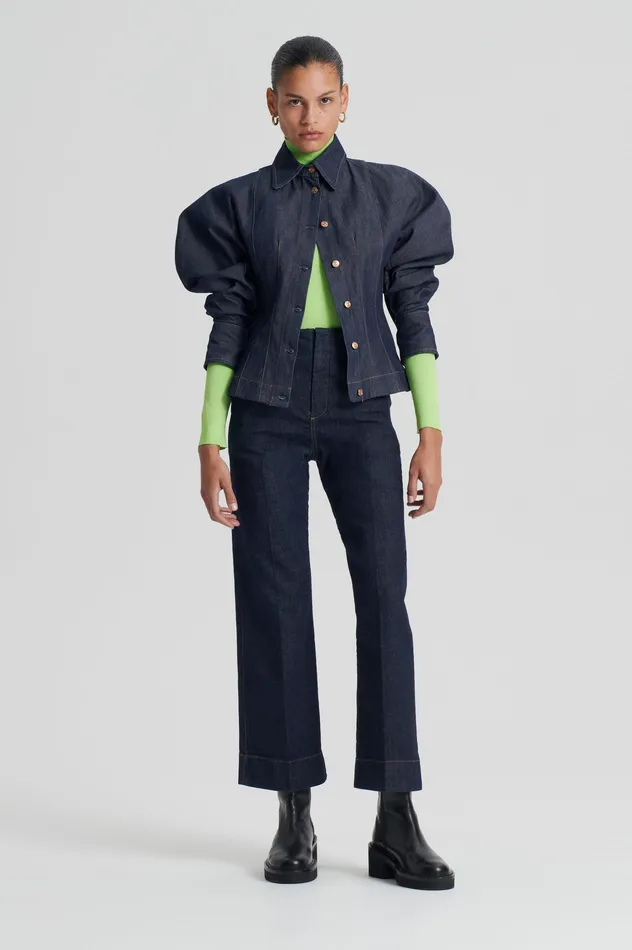 Scanlan Theodore Trousers Women DENIM CROPPED JEAN INDIGO1275