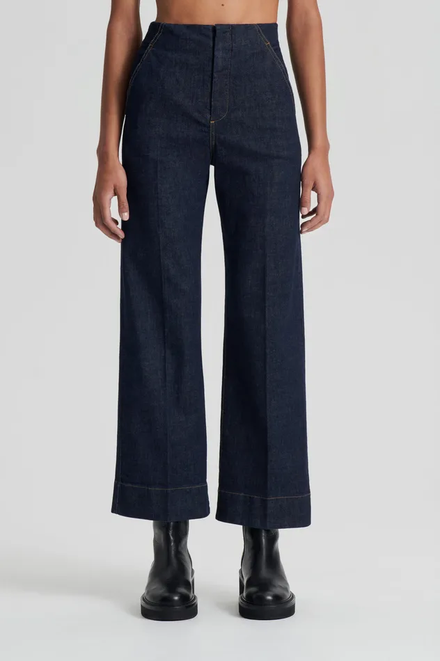 Scanlan Theodore Trousers Women DENIM CROPPED JEAN INDIGO1275 Scanlan Theodore Trousers Women DENIM CROPPED JEAN INDIGO1275