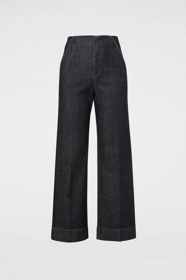 Scanlan Theodore Trousers Women DENIM CROPPED JEAN INDIGO1275 Scanlan Theodore Trousers Women DENIM CROPPED JEAN INDIGO1275