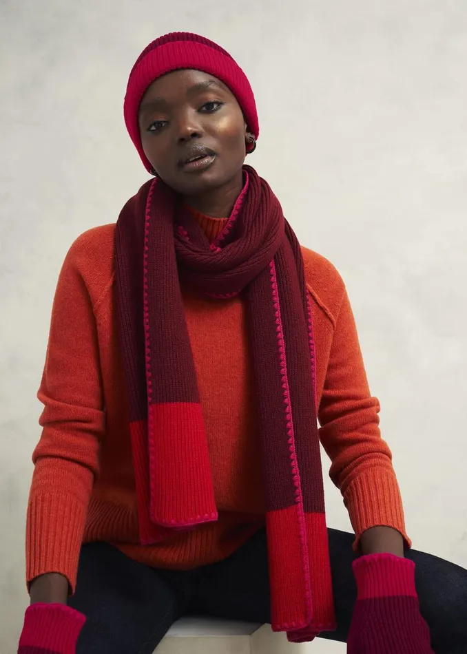 Scarves Women HOBBS Esme Scarf Rhubarb Red