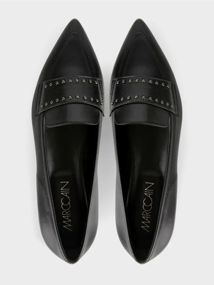 Schuhe Damen Marc Cain Ballerinas Mit Nieten Black