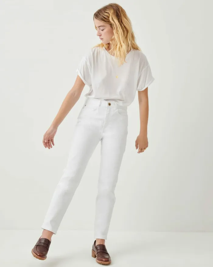 Sessn Womens Denim Momon White Gift 4 You