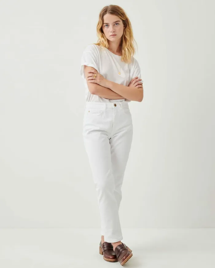 Sessn Womens Denim Momon White Gift 4 You