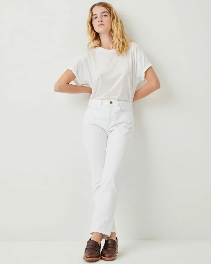 Sessn Womens Denim Momon White Gift 4 You