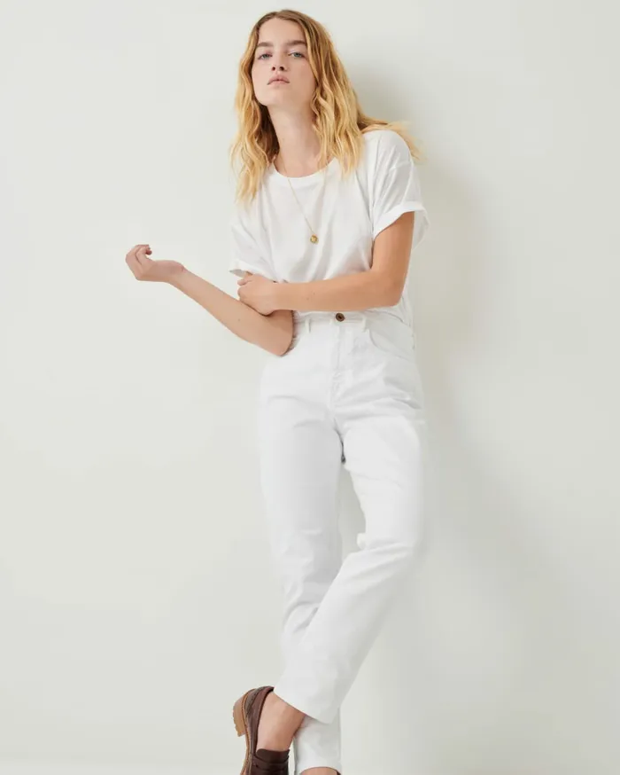 Sessn Womens Denim Momon White Gift 4 You