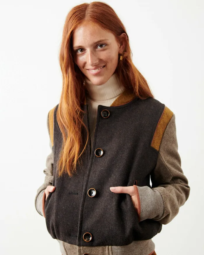 Sessn Womens Jackets Hopton Coffee Mood