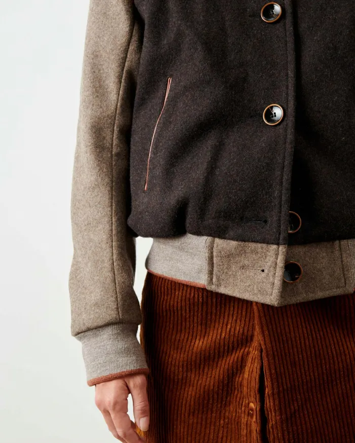 Sessn Womens Jackets Hopton Coffee Mood