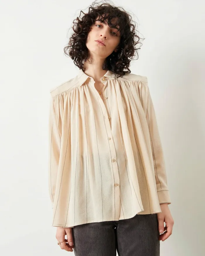 Sessn Womens Shirts And Blouses Dora maar Sandblack On Sale