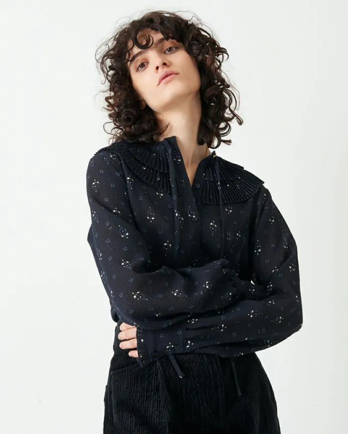 Sessn Womens Shirts And Blouses Rosa Indigo Arlette Gift for Friend