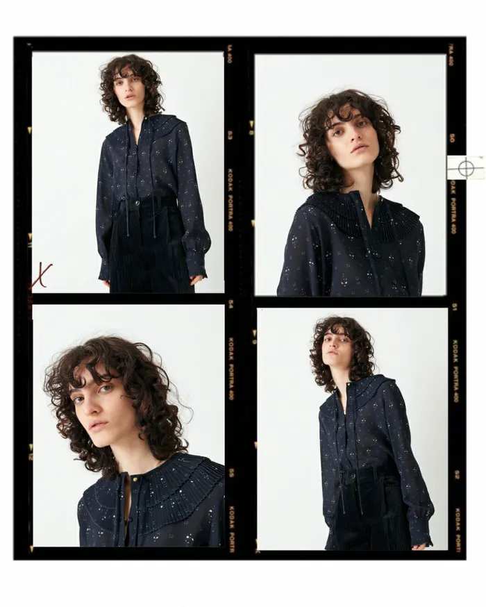 Sessn Womens Shirts And Blouses Rosa Indigo Arlette Gift for Friend