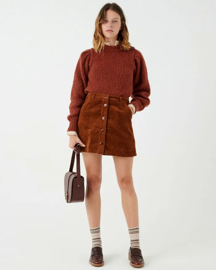 Sessn Womens Skirts And Shorts Simone Tobacco Cheap On Sale