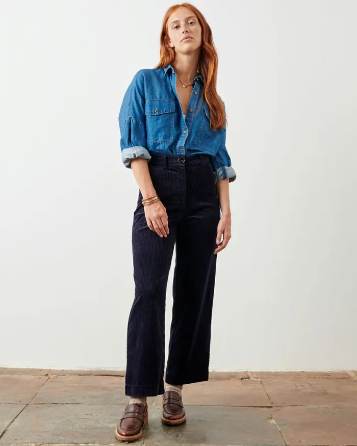 Sessn Womens Trousers Cookie co Indigo
