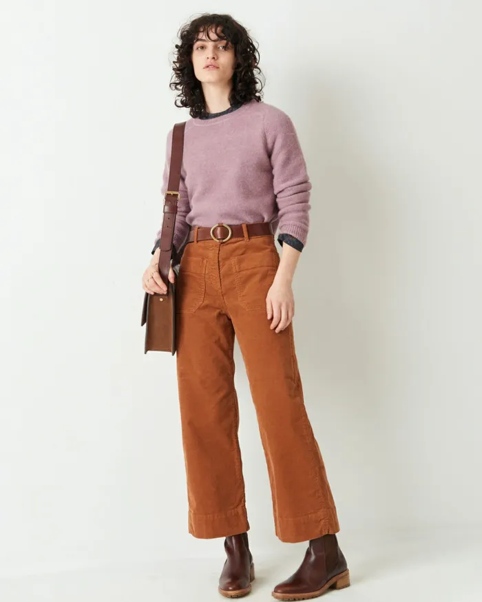 Sessn Womens Trousers Hudson street Fox