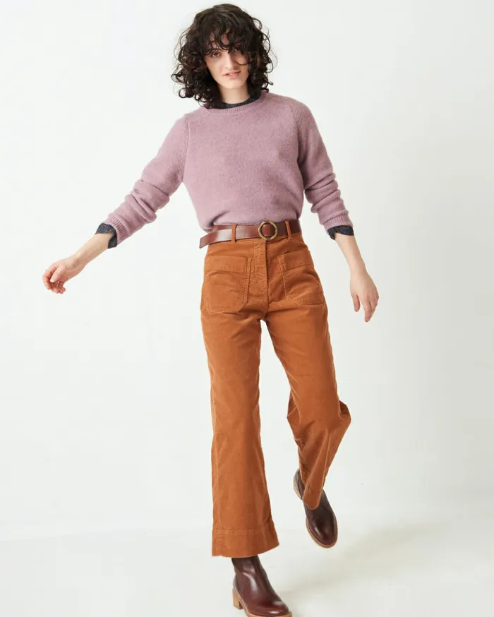 Sessn Womens Trousers Hudson street Fox