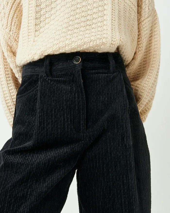 Sessn Womens Trousers Insta hello Black