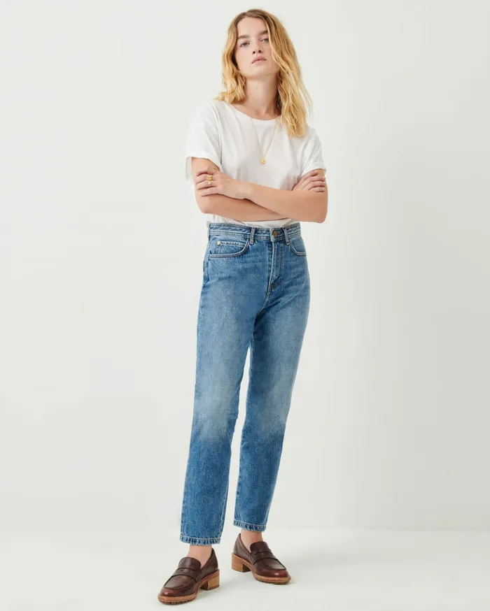 Sessn Womens Trousers Momon o Vintage Blue