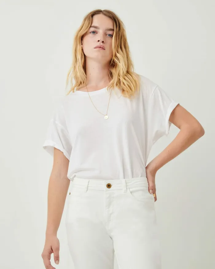 Sessn Womens Trousers Santi dad o White