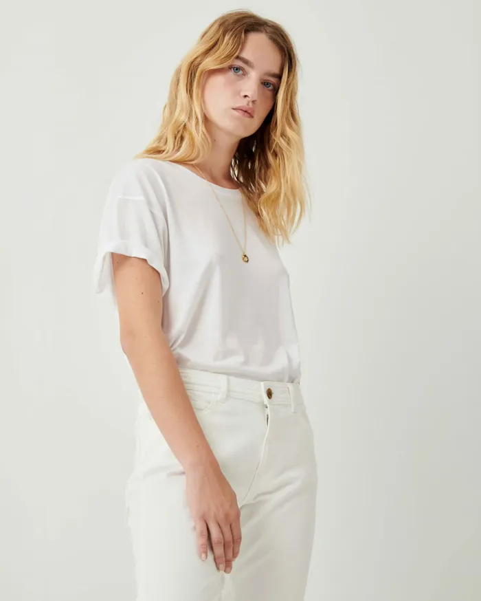 Sessn Womens Trousers Santi dad o White