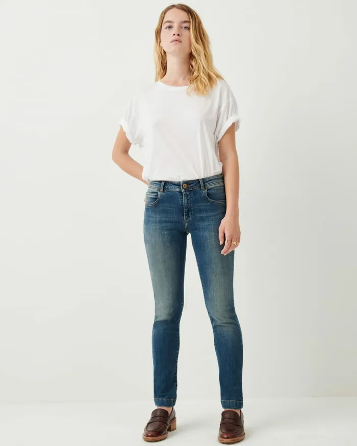 Sessn Womens Trousers Stoneford Authentic Blue