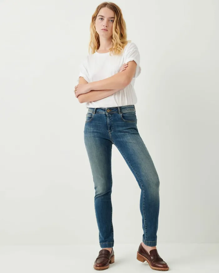 Sessn Womens Trousers Stoneford Authentic Blue