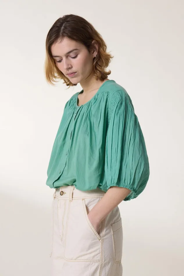 Shirts and Blouses Women Leon and Harper Corso Plain Blouse Celadon