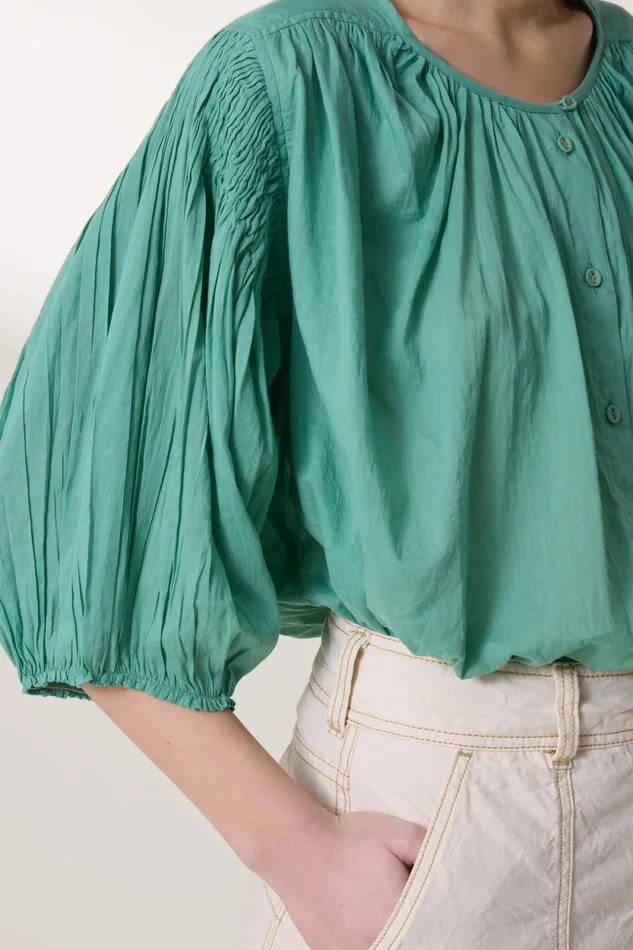 Shirts and Blouses Women Leon and Harper Corso Plain Blouse Celadon