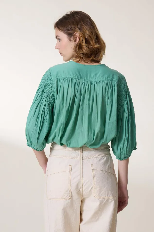 Shirts and Blouses Women Leon and Harper Corso Plain Blouse Celadon
