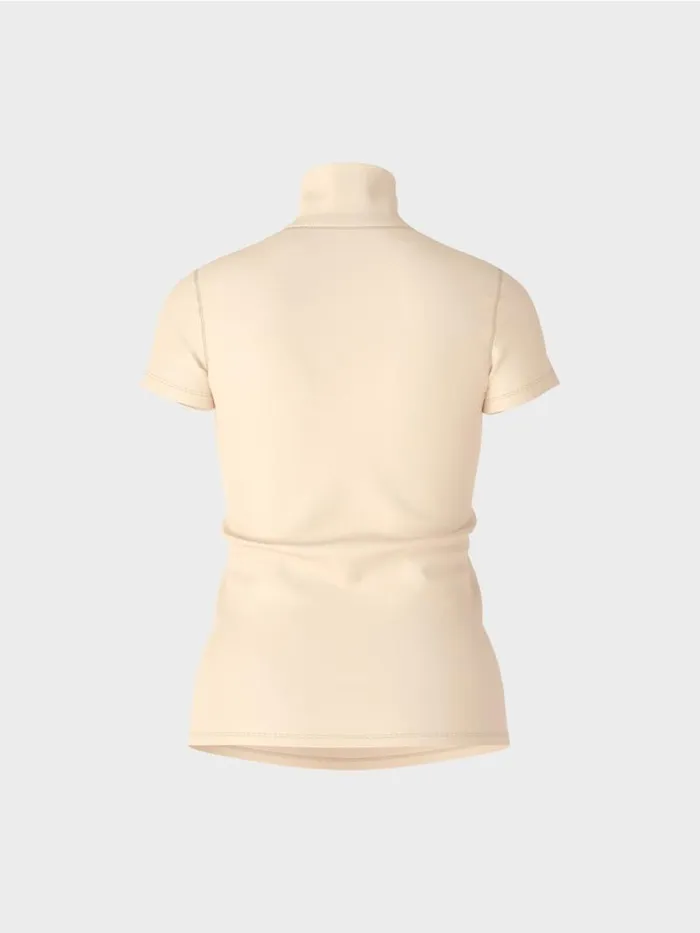 Shirts and Tops Damen Marc Cain Hochgeschlossenes TShirt Dark Cream