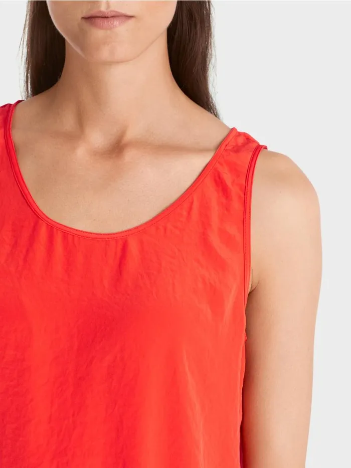 Shirts and Tops Damen Marc Cain Leichtes rmelloses Top Campari
