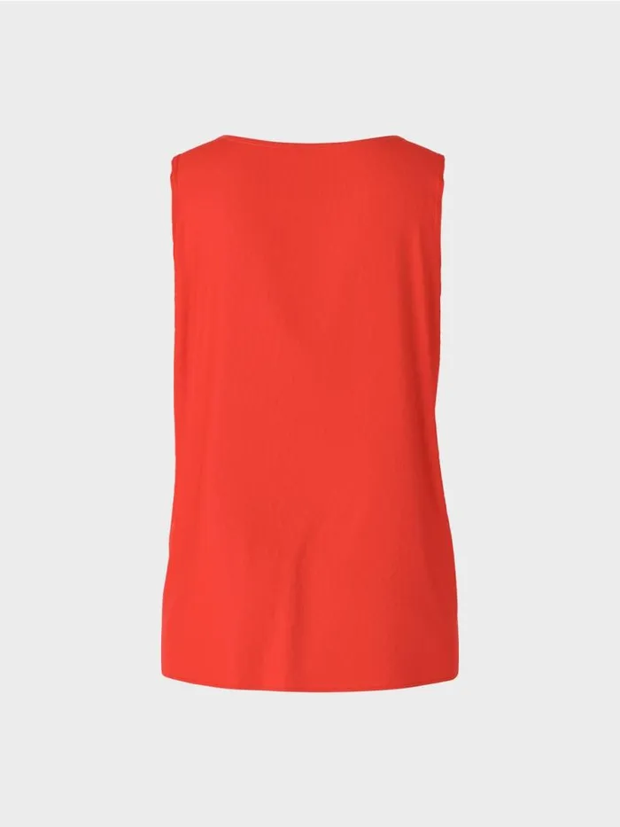 Shirts and Tops Damen Marc Cain Leichtes rmelloses Top Campari