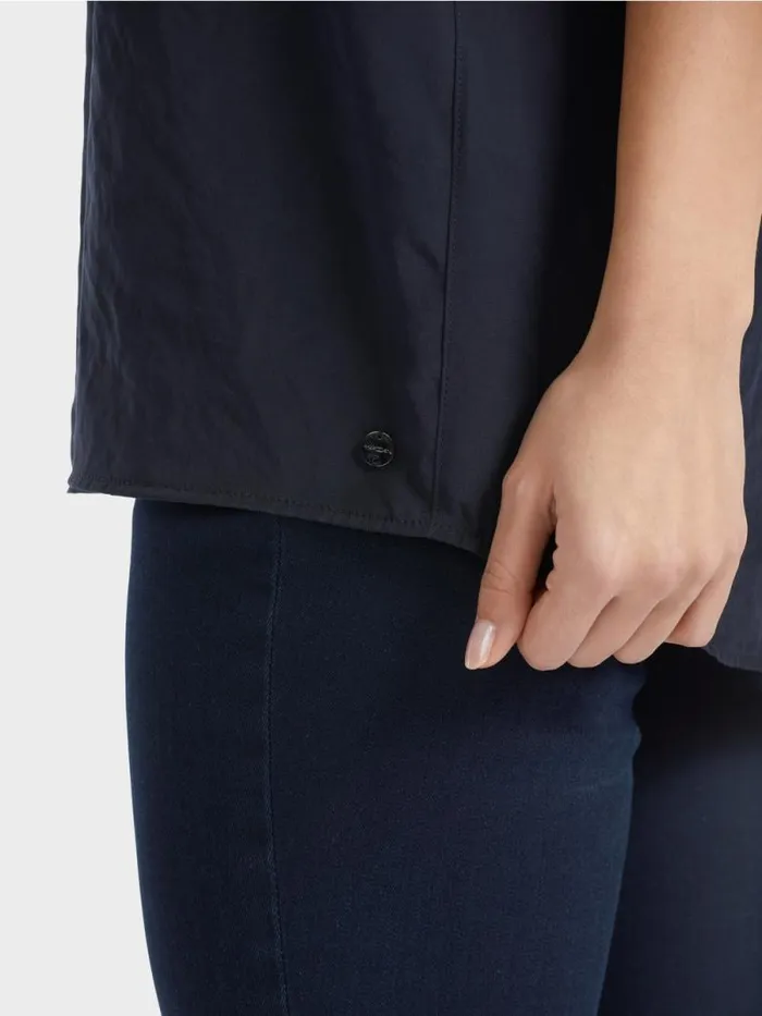 Shirts and Tops Damen Marc Cain Leichtes rmelloses Top Midnight Blue