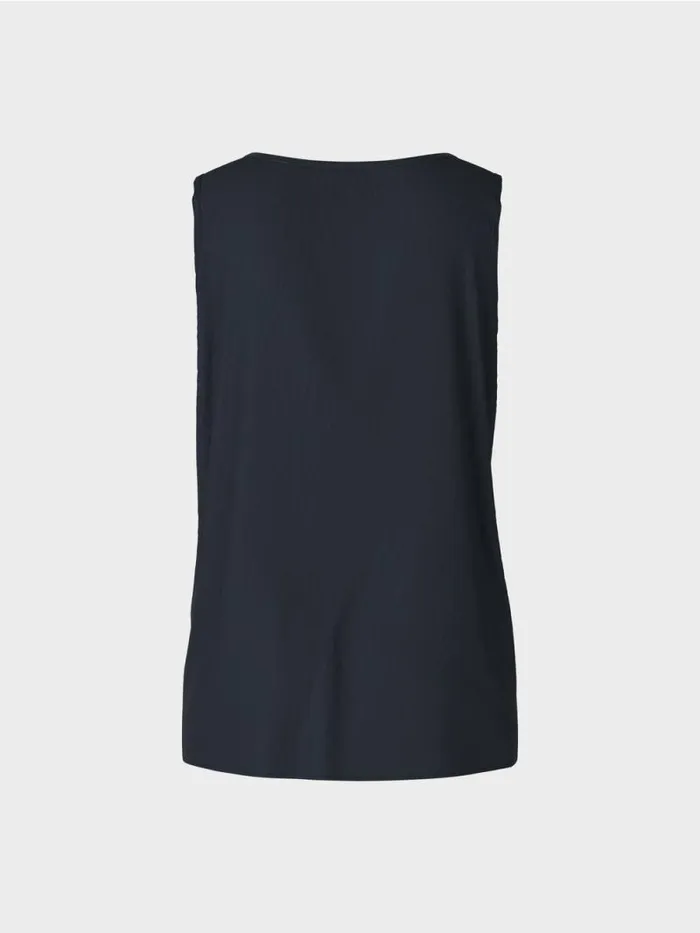 Shirts and Tops Damen Marc Cain Leichtes rmelloses Top Midnight Blue