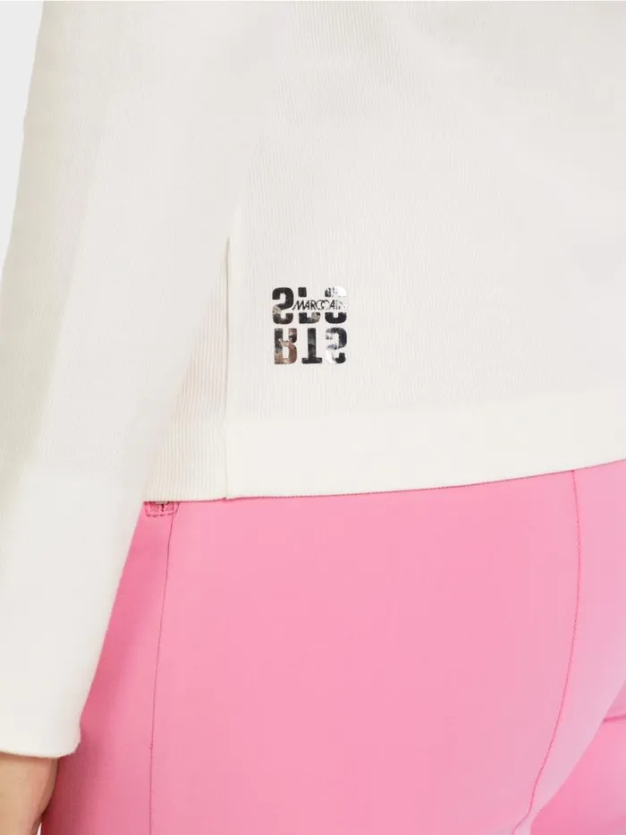 Shirts and Tops Damen Marc Cain TShirt Mit Applikation Offwhite