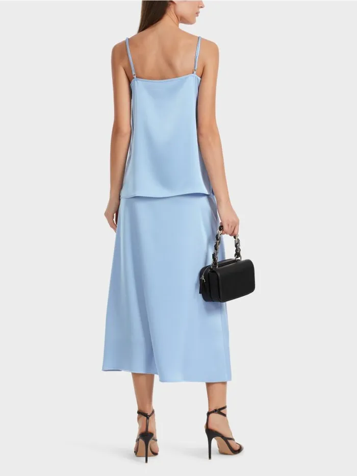Shirts and Tops Damen Marc Cain Top Mit Schmaler Kette Dark Summer Sky