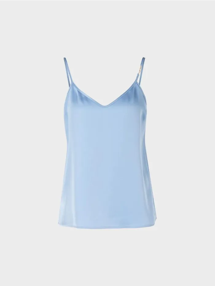 Shirts and Tops Damen Marc Cain Top Mit Schmaler Kette Dark Summer Sky