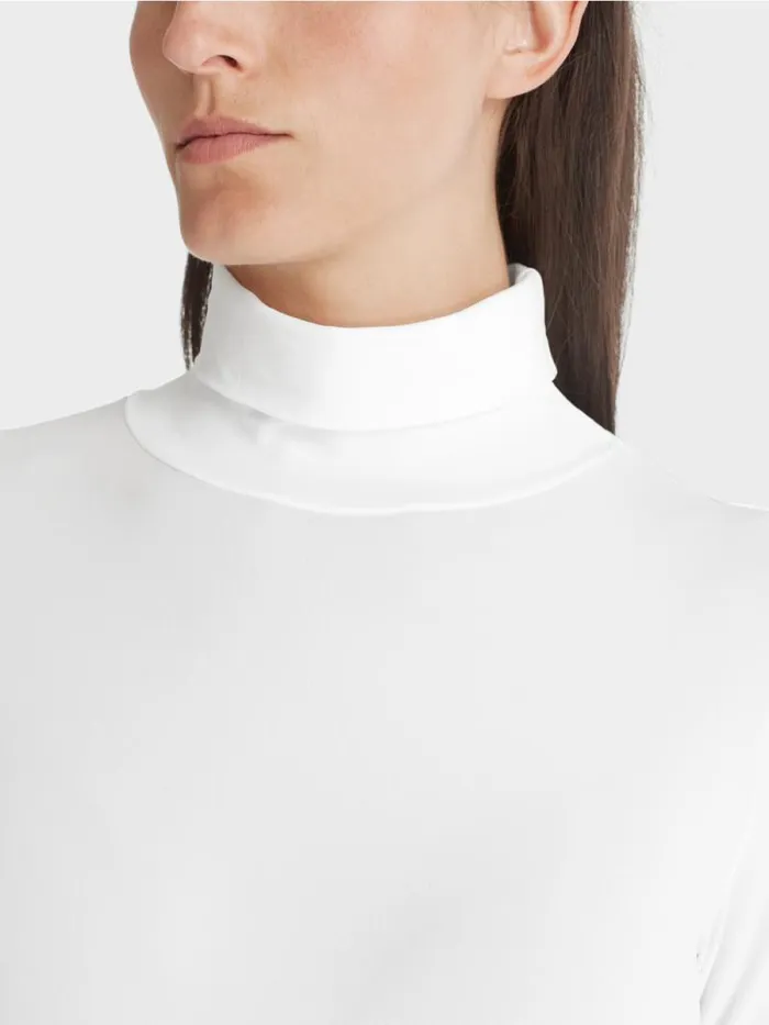 Shirts and Tops Damen Marc Cain Zarter Rollkragenpullover White