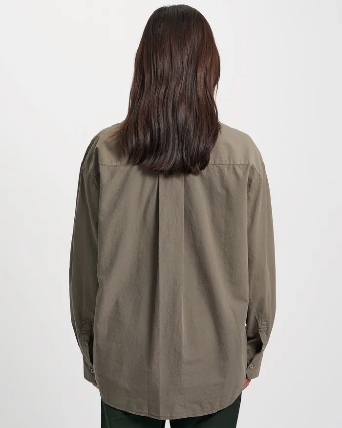 Shirts Colorfulstandard Women Organic Oversized Shirt 8211 Ginger Brown