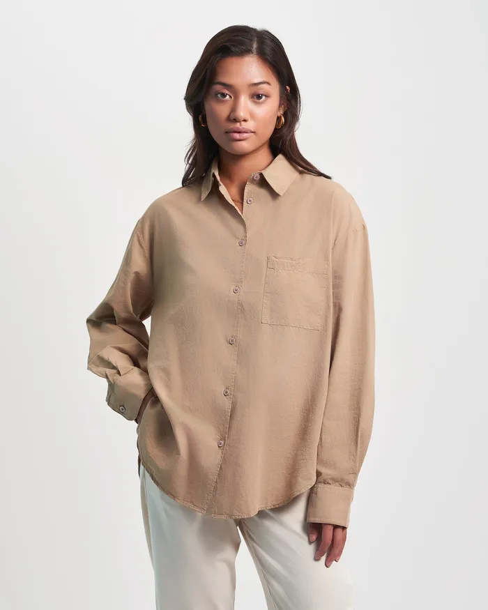 Shirts Colorfulstandard Women Organic Oversized Shirt 8211 Optical White
