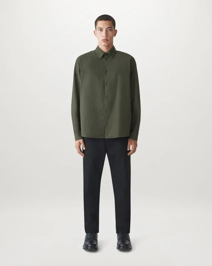 Shirts Men Belstaff Pipe Shirt Tile Green Shirts Men Belstaff Pipe Shirt Tile Green