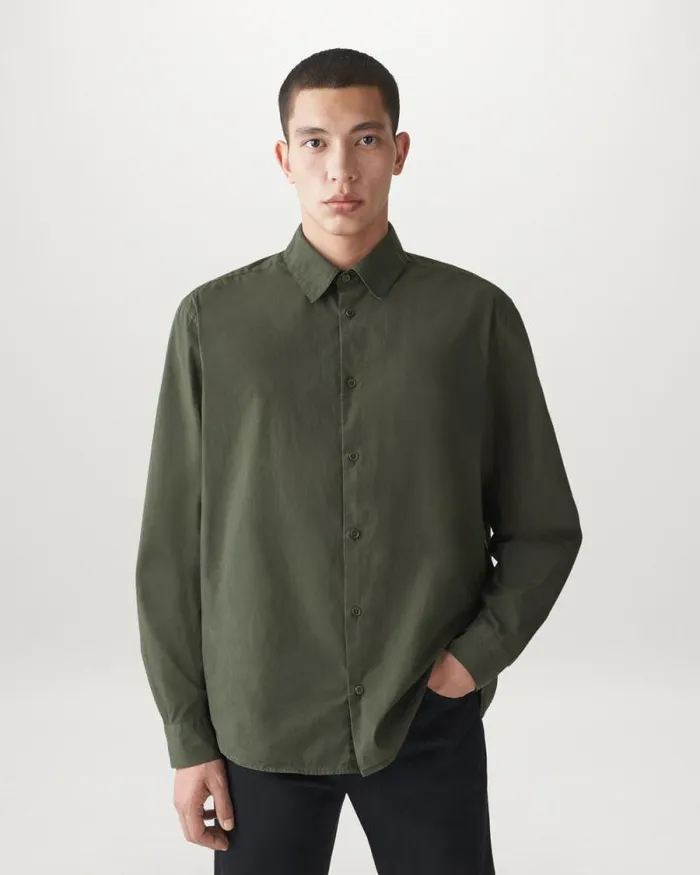 Shirts Men Belstaff Pipe Shirt Tile Green Shirts Men Belstaff Pipe Shirt Tile Green