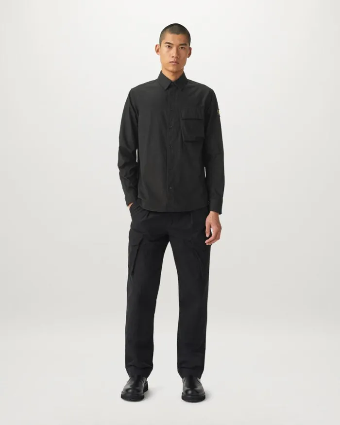 Shirts Men Belstaff Scale Shirt Black Shirts Men Belstaff Scale Shirt Black