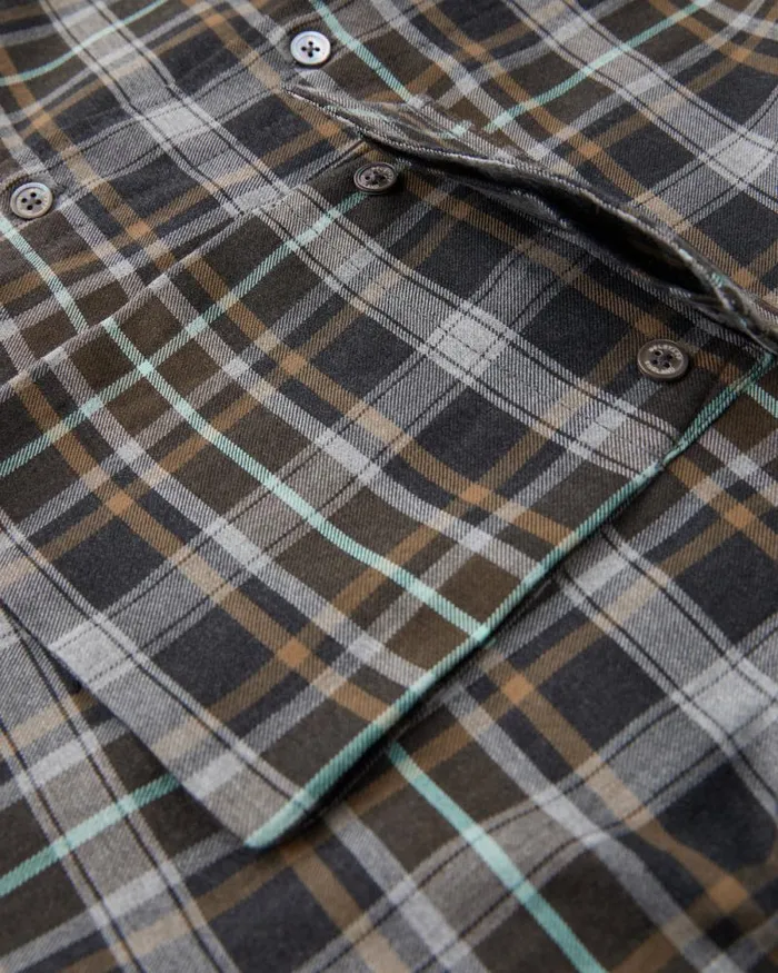 Shirts Men Belstaff Scale Shirt Charcoal Oil Blue